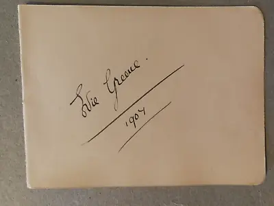 Signed EVIE GREEN Singer Music Hall Actress 1907 Signed Autograph Book Page • £5