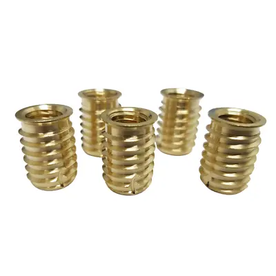 Through Tapped Self Tapping Inserts Brass: M5 To M10 (5 Pack) • £7.31