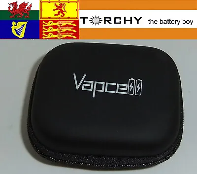 Black Vapcell Zipped Battery Case For 2x LG HGL Size Batteries • £2.99