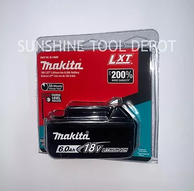 Genuine Makita BL1860B 18V 6.0Ah  LXT Li-Ion Battery With Indicator • $84.99