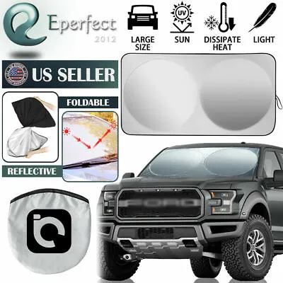 Foldable Car Front Rear Window Windshield Sun Shade Shield Cover Visor UV Block • $8.99