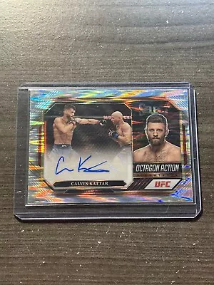 2023 Select UFC Calvin Kattar Action Signatures Auto Shock Prizm OA-CKT B1 • $12.99