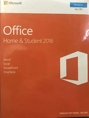 Microsoft Office Home And Student English 2016 • £39.99