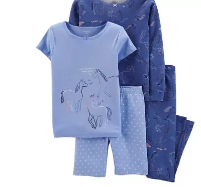 NWT 4 Horses Unicorn Pajamas Spring Easter Carters Christmas Horse Western Pony • $24.80