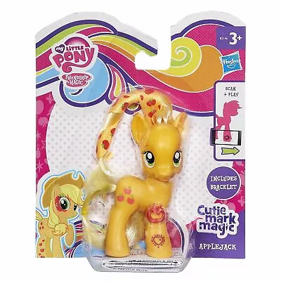 My Little Pony Cutie Mark Magic 3 -inch APPLEJACK Figure With Ribbon & Bracelet • £14.99