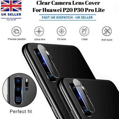 Rear Camera Lens Cover Tempered Glass Protector For Huawei P20 P30 Lite Pro • £1.56