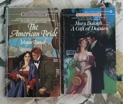 Mary Balogh A GIFT OF DAISIES Signet Regency Romance Lot 2 The American Bride  • $28.99