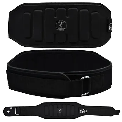Weight Lifting Belt Power Training Back Support Gym Workout Fitness Bodybuilding • £17.34