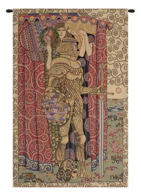 Armored Knight Italian Tapestry - Wall Art Hanging For Home Decor -  38x26 Inch • $353