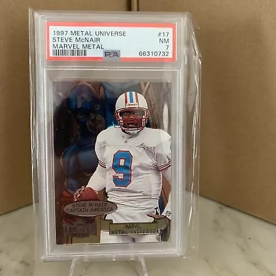 STEVE MCNAIR 1997 Skybox Metal Universe MARVEL Captain America PSA 7 - RARE • $30