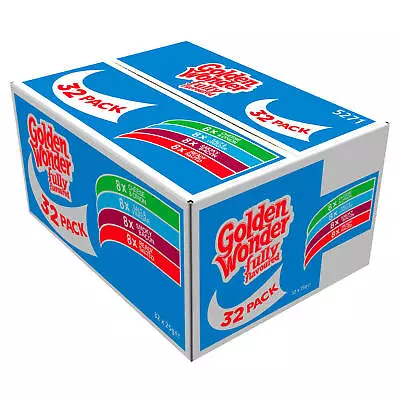 £21.99 • Buy 32 X Golden Wonder Fully Flavoured 25g Bag Crisp Assorted FREE TRACKED DELIVERY