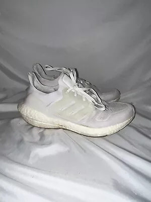 Adidas Ultraboost 22 GX5590 Womens Running Shoes Triple White Size 8 Ultra Boost • $29.97