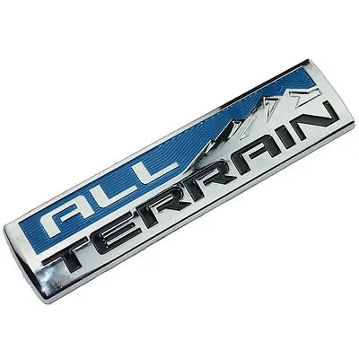 Chrome/blue All Terrain Engine Race Motor Swap Badge For Trunk Hood Door C • $12.88