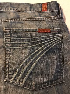 7 For All Mankind Women's Jeans Dojo Distressed Capri Size 28 • $29