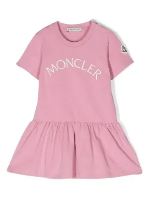 Kids' Embroidered Logo Short Sleeve Dress Moncler Baby & Toddler • $95