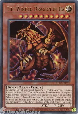 LDK2-ENS03 The Winged Dragon Of Ra Ultra Rare Limited Edition Mint YuGiOh Card • £7.59