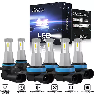 For Volvo S40 2005 2006-2011 Combo 6X 6000K LED Headlight Hi/Lo+ Fog Light Bulbs • $57.49