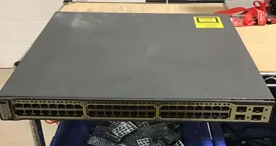 Cisco Catalyst (WS-C3750G-48PS-S) 48 Ports PoE Gigabit Ethernet Switch • $6.99