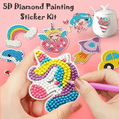 $25.60 • Buy DIY 5D Diamond Painting Stickers Digital Painting Art Decoration Kids DIY Crafts