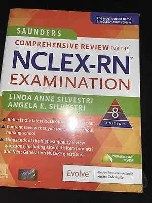 $11.50 • Buy Saunders Comprehensive Review For The NCLEX-RN Examination 8th Edition Sealed