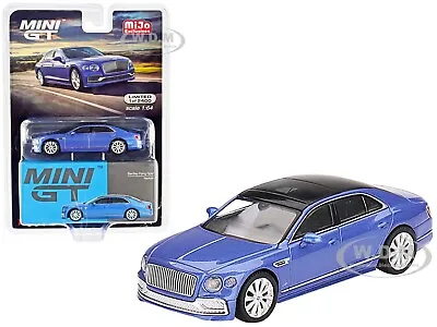 Bentley Flying Spur Neptune Blue 1/64 Diecast Model Car Tsm Mgt00351 • $10.99