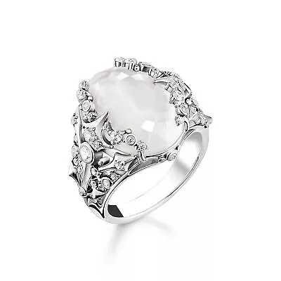 Genuine THOMAS SABO Ring Milky Quartz Silver • $314.30