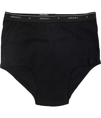 Jockey Mens Solid Classic Underwear Briefs Black 38 • $1