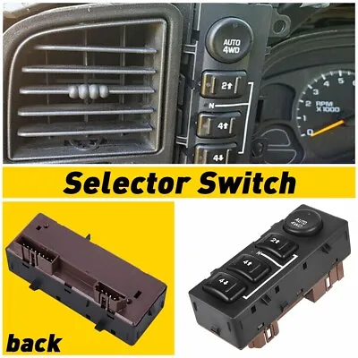 4WD Four Wheel Drive Switch For 2003-2007 Chevy Tahoe Silverado 1500 2500 3500 • $14.99