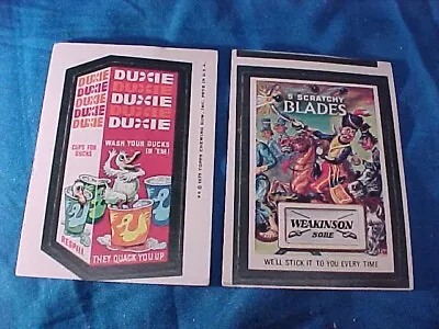 2 Orig 1975 TOPPS Series 14 WACKY PACKAGES STICKERS W WHITE Backs-DUXIE Etc • $9.95