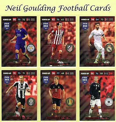 Panini FIFA 365 2016-2017 ☆ POWER UP ☆ Football Cards #352 To #387 • £0.99