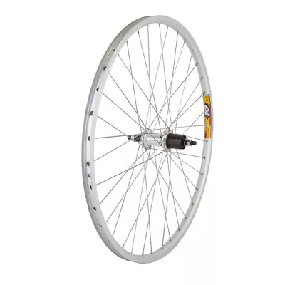 Wheel Master 26 Inch Alloy Mountain Double Wall Rear Weinmann ZAC19 Rim Silver • $88.33