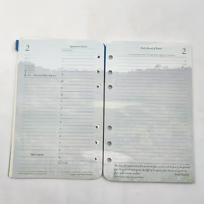 1 Undated Month Generic Calendar Franklin Covey Compact Size Pages Refill Paper • $14.99