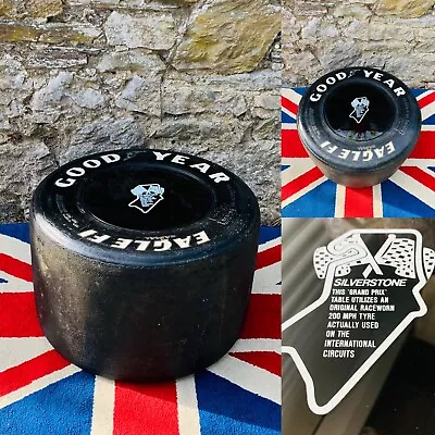 Fantastic Race Worn F1 Goodyear Eagle Grand Prix Tyre Table (Silverstone) • £695