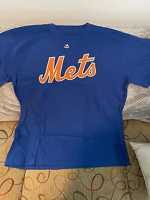 New York Mets MLB Majestic Men's Royal Blue T-shirt Size 3XL NEW • $15