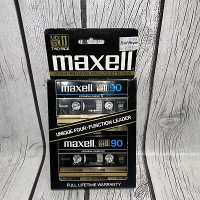 2 Pack - Maxell UD XL II 90 Blank Cassette Tapes For Recording High Bias Sealed • $38.99