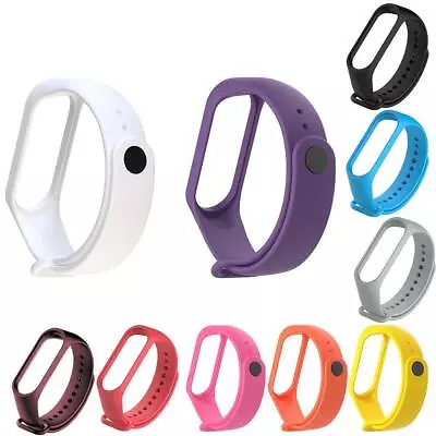 Replacement Band Strap For Xiaomi Mi Band 3/4 Wristband Watch Silicone Bracelet • £2.42