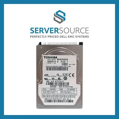 Dell 0UD193 2.5  PATA 100MB/s 80GB 5.4K RPM Hard Drive MK8032GAX HDD2D15DZL02T • £35