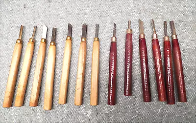 Vintage Lot 13 Pieces Small Carving Chisels Gouges Etching Engraving • $14.99