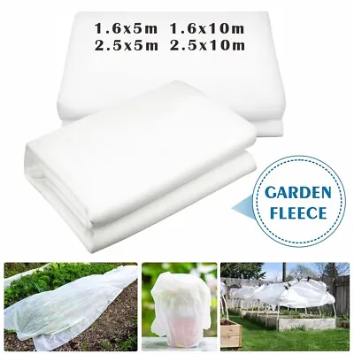 35gsm Heavy Duty  Plant Covers  Frost Protection Fleece Warming Jacket Bush Tree • £7.99