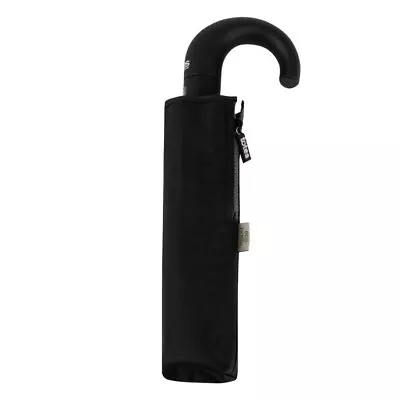 Totes Mens Automatic Open/Close Crook Handle Umbrella Black   • £23.92