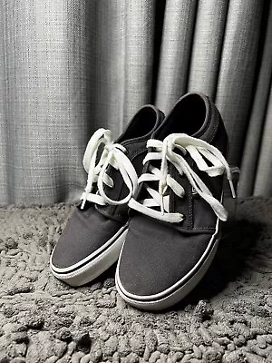 Vans Youth Chukka Low Pro Black Canvas Skate Shoes Size 5 • £15.83