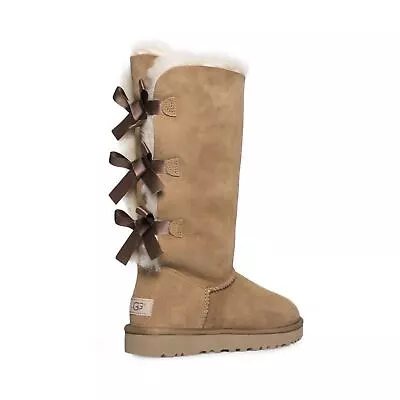 Ugg Bailey Bow Ii Tall Chestnut Suede Water Resistant Womens Boots Size Us 8 New • $149.95