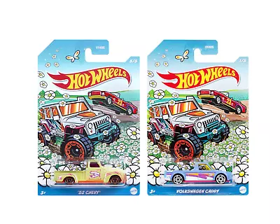 Hot Wheels Easter 2023 Volkswagen Caddy Pickup 1/5  & ‘52 Chevy Pickup 5/5 • $29.95