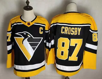 Sidney Crosby #87 Black Pittsburgh Penguins Stitched Hockey Jry Men's • $48.88