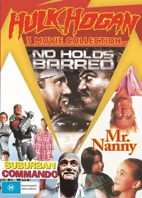 Hulk Hogan 3 Movie Collection (No Holds Barred / Mr Nanny / Suburban Commando) - • $17.71