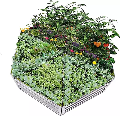 Raised Garden Bed Galvanized Steel Metal Outdoor Planter Kit Box For Vegetables • £181.25