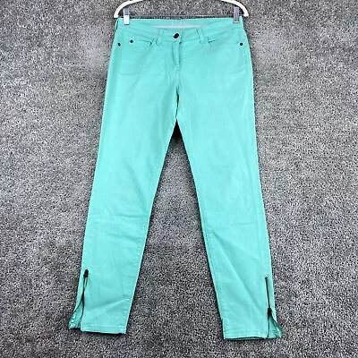 Boolen Straight Jeans Women's Size 6R Mint Green Mid Rise Ankle Zipper 5-Pocket • $15.38