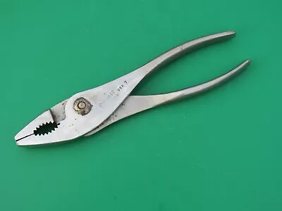 Snap On 49 Vacuum Grip Handle Slip Joint Pliers Underline  Logo 9  #49 Used Usa • $37.90