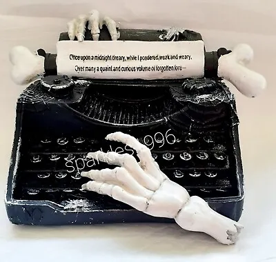 £24.99 • Buy Tk Maxx Homesense Halloween Spooky Skeleton Hands Typewriter Ornament Decoration
