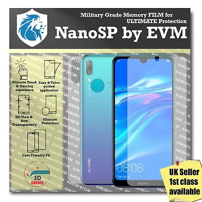 NanoSP Huawei Y7 Prime 2019 FULL BODY Screen Protector FILM - Clear • £5.95